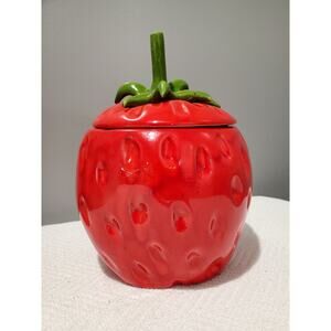 Vintage Strawberry Cookie Jar